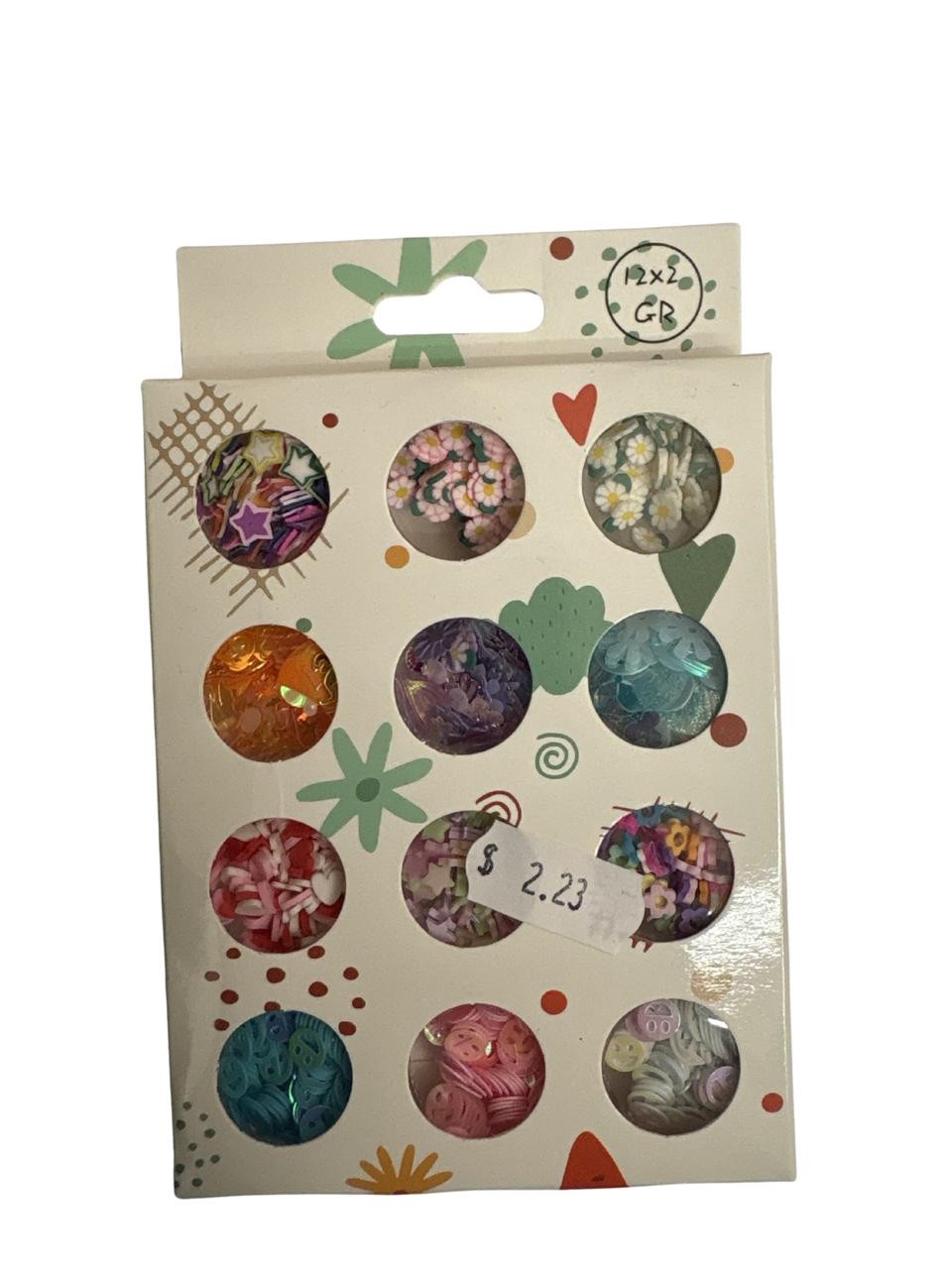 glitter set 12 pcs hello friendd